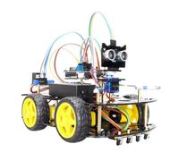VIDOO Kit de Coche Robot Inteligente Automatización para Programación Arduino con Sensores Ultrasónicos e Infrarrojos Seguimiento Línea Evitación de Obstáculos Kit STEM Educativo DIY