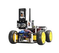 VIDOO Kit de Coche Robot Inteligente de Automatización ESP32 CAM Evitación Obstáculos Ultrasónica Reconocimiento Facial para Programación Arduino IDE Keil5