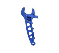 VIDOO Llave Ajustable Universal AN3-12 Aluminio Ligero Herramienta de Racor Resistente a la Corrosión Llave para Racores Tubo AN Rojo/Negro/Azul-Azul