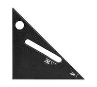 VIDOO Mini Escuadra Triángulo Aleación Aluminio Herramienta Medición Ángulo Recto Compacta Pulgadas-Negro