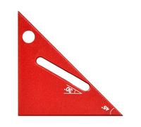 VIDOO Mini Escuadra Triángulo Aleación Aluminio Herramienta Medición Ángulo Recto Compacta Pulgadas-Rojo