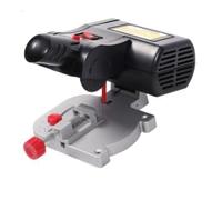 VIDOO Mini Sierra Ingletadora Eléctrica 4000 RPM con Hojas Acero Alta Velocidad para Corte Madera Plástico Metal Calibre Inglete Ajustable Portátil 2 Cuchillas Incluidas