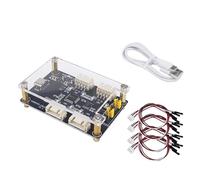 VIDOO Módulo Expansión Puerto Serial USB a TTL Módulo UART Cuatro Canales Type-C 5V Expansión Multi Puerto Serial-Con Acrílico Placa + USB + 4 Conexión Cables