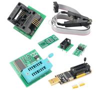 VIDOO Programador USB BIOS Flash EEPROM Serie 24 25 CH341B Velocidad Borrado 2-3 Megabits/Min Incluye Adaptador 1.8V y Clip Prueba SOIC8