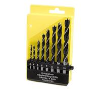 VIDOO Set de 8 Brocas para Madera Acero al Carbono Punta Centradora 3mm a 10mm Apto para Taladros Eléctricos con Estuche