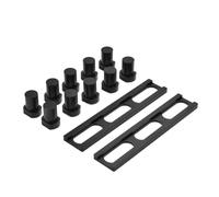 VIDOO Tope Cepillado Carpintería con 10pcs Abrazadera Perro Banco Agujero Accesorios Mesa Trabajo-20mm