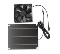 VIDOO Ventilador Panel Solar 6W Silicio Monocristalino Eficiencia 20.5% Laminación PET Portátil Cable 3M Interfaz DC5521