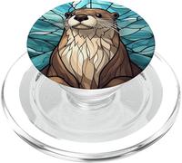 Vidriera de Nutria PopSockets PopGrip para MagSafe