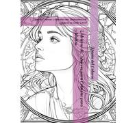 Vidrieras de Mujeres para Colorear para Adultos: Libro de Colorear Antiestrés con Ilustraciones de Mujeres en Estilo Vitral