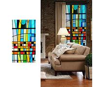 Vidrieras Decorativas Ventana de película,Vinilo Ventana privacidad PVC Pelicula Privacidad Electrostática Pegatinas Esmeriladas para Ventana,vinilos translucidos para Oficina Cocina Baño Decorativas