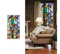 Vidrieras Decorativas Ventana de película,Vinilo Ventana privacidad PVC Pelicula Privacidad Electrostática Pegatinas Esmeriladas para Ventana,vinilos translucidos para Oficina Cocina Baño Decorativas