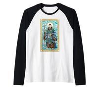 Vidrieras Izanagi Mitología Japonesa Dios Boho Camiseta Manga Raglan