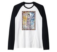 Vidrieras Izanami Mitología Japonesa Diosa Camiseta Manga Raglan