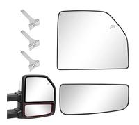 Vidrio a prueba de vibraciones Espejo retrovisor calefactable para remolque, lado izquierdo derecho, para Ford F150 (2015-2020), F250 F350 piezas(Left Small)