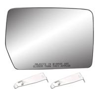 Vidrio a prueba de vibraciones Espejo retrovisor lateral izquierdo y derecho con calefacción, lente blanca para Ford F150 2004-010 piezas(Right Side)