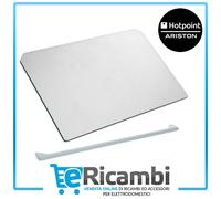 Vidrio Cubierta Plástico Plexiglás + Perfil Nevera Ariston 466X296X4mm