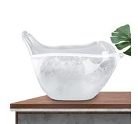 Vidrio De Tormenta Meteorológica - Predictor De Escritorio De 1.57 Pulgada, Vidrio Decorativo De La Nube, Estación De Predicción Ornamental Con Forma De Pájaro | Pantalla De Casa Para Oficina, Salón