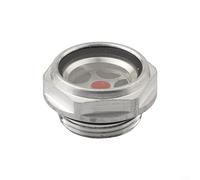 Vidrio de visión de aceite para compresor de aire, indicador de nivel de aceite de aleación de aluminio M24* 1.5 con espejo de PC para una visión clara, alta durabilidad y rendimiento de sellado
