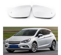 Vidrio Espejo Retrovisor para Opel Astra K 2015 2016 2017 2018 2019, Lado Izquierdo Derecho Cristal de Espejo Calefactado Cristal Retrovisor Lado Accesorios,A pair
