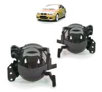 Vidrio Faros Antiniebla Juego Negro para BMW E60 E61 E90 E91 E63 E64