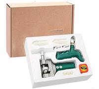 Vidrio mejorado para azulejos con rueda de aleación, mango ergonómico en espiral, barra cromada, diseño de puerto de aceite, kit de 10 piezas verde para tareas de corte suave y apertura de límites en