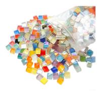 Vidrio para Mosaico 200g Colores Mezclados 1x1cm(A) | 200g vidrio multicolor, ideal mosaicos, vibrante, tamaÃ±o para preciso 1x1cm