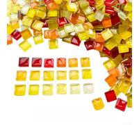 Vidrio para Mosaico 200g Colores Mezclados 1x1cm(E) | 200g vidrio multicolor, ideal mosaicos, vibrante, tamaÃ±o para preciso 1x1cm