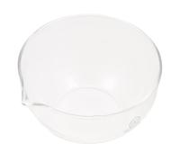 Vidrio Plato de Evaporación y Vertedor Redondo con Fondo Plano | Vaso Reutilizable, Resistente al Calor, para Muestras Sólidas y Reactivos, Uso en Cocina y Tareas