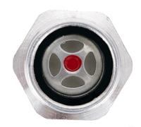 Vidrio templado de visión de nivel de aceite con rosca macho de 1/2 pulgada, cuerpo de aluminio compatible con compresores de aire, sistemas hidráulicos y equipos CNC