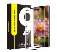 Vidrio templado para Samsung Galaxy S21 Ultra 5G cristal protector, | Sensibilidad, Dureza 9H Anti Arañazos Burbuja Free, 0,33mm HD S21 Ultra Protección Pantalla (2 Pack Borde Negro Curvo 3D)