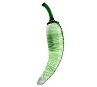VIDRIO VIBRACIONES consolador de vidrio pimiento verde