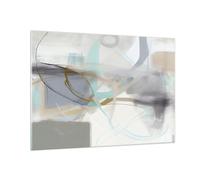 Vidrios decorativos 100x70cm Cuadro Sobre Vidrio Moderno Abstracción Pedazo Brillante Grande Cocina Cuadros Pared Impresiones Decoracion Salon Impresión en Cristal Wall Art Prints GAA100x70-5663