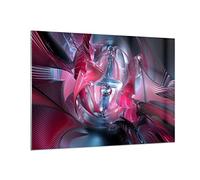 Vidrios decorativos 100x70cm Cuadro Sobre Vidrio Moderno Abstracción química cibernética Grande Cocina Cuadros Pared Impresiones Decoracion Salon Impresión en Cristal Wall Art Prints GAA100x70-2333