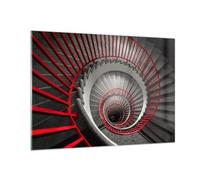 Vidrios decorativos 100x70cm Cuadro Sobre Vidrio Moderno Arquitectura Escaleras Industrial Grande Cocina Cuadros Pared Impresiones Decoracion Salon Impresión en Cristal Wall Art Prints GAA100x70-5289