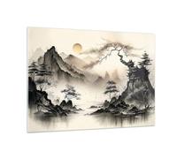 Vidrios decorativos 100x70cm Cuadro Sobre Vidrio Moderno Asia Japón Vista Grande Dormitorio Cocina Cuadros Pared Impresiones Decoracion Salon Impresión en Cristal Wall Art Prints Decor GAA100x70-5777