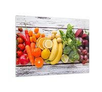 Vidrios decorativos 100x70cm Cuadro Sobre Vidrio Moderno Comida vegetales comer fresco Grande Cocina Cuadros Pared Impresiones Decoracion Salon Impresión en Cristal Wall Art Prints GAA100x70-2888