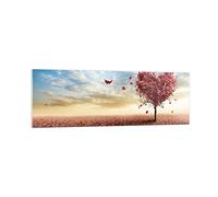 Vidrios decorativos 160x50cm Cuadro Sobre Vidrio Moderno Abstracción otoño árbol hoja Grande XXL Cocina Cuadros Pared Impresiones Decoracion Salon Impresión en Cristal Wall Art Prints GAB160x50-2609