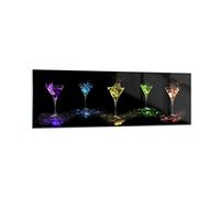 Vidrios decorativos 160x50cm Cuadro Sobre Vidrio Moderno Cóctel bebida alcohol vidrio Grande XXL Cocina Cuadros Pared Impresiones Decoracion Salon Impresión en Cristal Wall Art Prints GAB160x50-0442