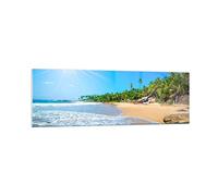 Vidrios decorativos 160x50cm Cuadro Sobre Vidrio Moderno Isla paisaje maledivy libertad Grande XXL Cuadros Pared Impresiones Decoracion Salon Impresión en Cristal Wall Art Prints GAB160x50-2391