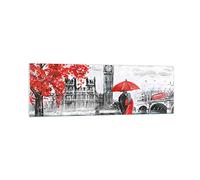 Vidrios decorativos 160x50cm Cuadro Sobre Vidrio Moderno Londres arquitectura ben grande Grande XXL Cuadros Pared Impresiones Decoracion Salon Impresión en Cristal Wall Art Prints GAB160x50-3153