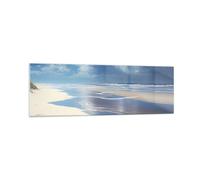 Vidrios decorativos 160x50cm Cuadro Sobre Vidrio Moderno Playa Océano Vacaciones Grande XXL Cocina Cuadros Pared Impresiones Decoracion Salon Impresión en Cristal Wall Art Prints GAB160x50-5789