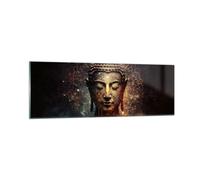 Vidrios decorativos Buda Meditación Religión Cuadro Sobre Vidrio Moderno 90x30cm Decoracion Salon Dormitorio Cocina Cuadros Pared Impresiones Impresión en Cristal Wall Art Prints Decor GAB90x30-5775