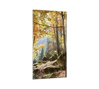 Vidrios decorativos Otoño montaña bosque naturaleza Cuadro Sobre Vidrio Moderno 55x100cm Decoracion Salon Cocina Cuadros Pared Impresiones Grande Impresión en Cristal Wall Art Prints GPA55x100-2713