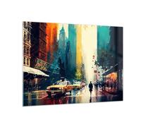 Vidrios decorativos Pedazo Paisaje Ciudad Cuadro Sobre Vidrio Moderno 70x50cm Decoracion Salon Dormitorio Cocina Cuadros Pared Impresiones Impresión en Cristal Wall Art Prints Decor GAA70x50-5929