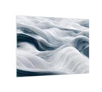 Vidrios decorativos Polar Rodando Ondas Cuadro Sobre Vidrio Moderno 70x50cm Decoracion Salon Dormitorio Cocina Cuadros Pared Impresiones Impresión en Cristal Wall Art Prints Decor GAA70x50-5979