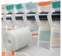 VIDSTW 10M x 10Cm Cinta para Cortinas Nailon Cinta para Barra De Cortina Transparente No Requiere Taladro para SalóN Dormitorio BañO Oficina Hotel