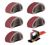 VIDSTW 20 Piezas Bandas de Lija 75 x 533 mm Banda Abrasiva 4 x Grano 80/120/150/240/400 para Lijadora de Banda Lijas para Lijadora Junta sin Costura Papel de Lija para Pulir, Moler