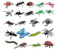VIDSTW 22 Piezas Plástico Realista Insectos, Figuras de Juguete de Insectos | Figuras de Insectos Juguete Incluyendo arañas, hormigas, saltamontes, etc Modelo Insecto para jugar y decorar