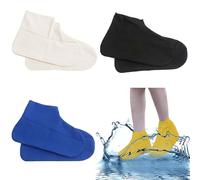 VIDSTW 4 Pares Cubre Zapatos Impermeable Reutilizable Cubrezapatos Impermeable Antideslizante Protector Calzado Lluvia para Días Lluvia, Días Nieve, Caminos Embarrados (Talla Zapato: 32-40)