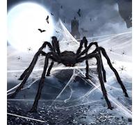 VIDSTW 50CM Araña Halloween Decoracion con 100G Telarañas Halloween Realista